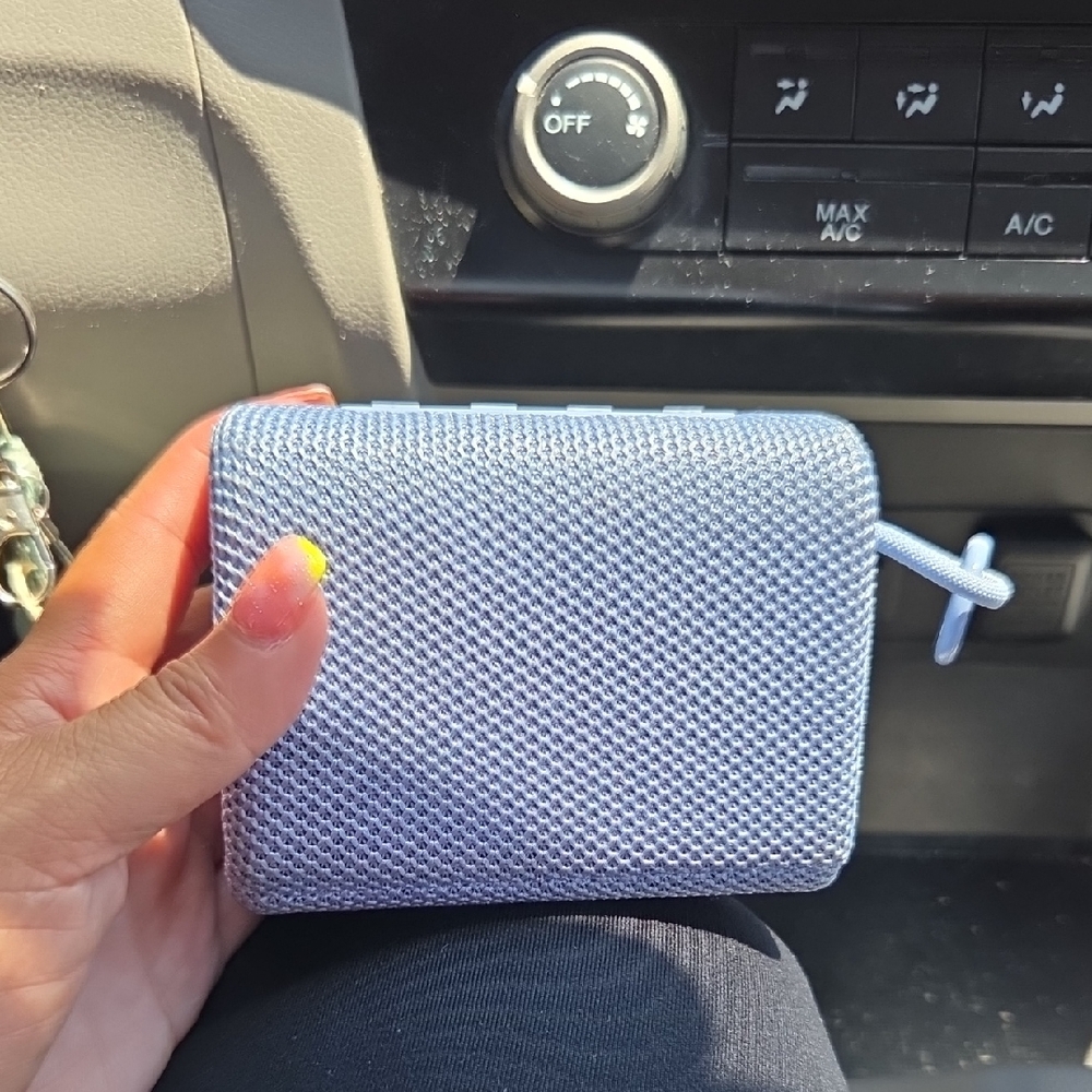 Compact Blue Bluetooth Speaker